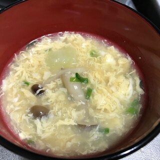 ふんわり卵の中華スープ